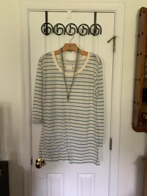 Retro Rag&Bone Faded Burnout Sheer Slub Tee Shirt thumbnail 2
