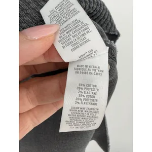 Aerie Wonder Textured V-Neck Sweatshirt Gray Small Oversized Waffle Knit Lounge thumbnail 9