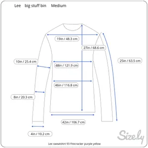 Lee sweatshirt 93 Firecracker purple yellow thumbnail 10