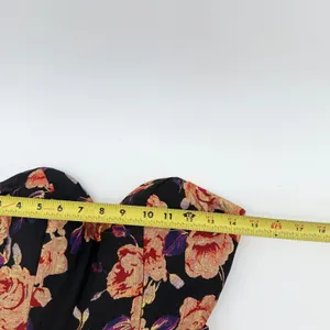Mac‎ Duggal Floral Brocade Cocktail Dress Black Gold Metallic Sweetheart Mini 0 thumbnail 6