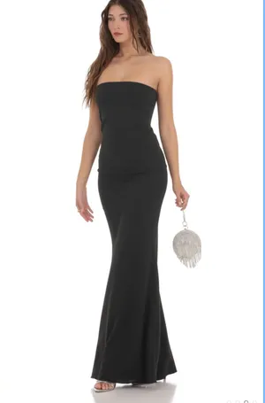 Back bow strapless maxi dress Lucy in the Sky thumbnail 4
