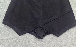 SheIn Pleated NWOT Black Envelope Shorts thumbnail 6