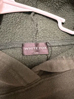 White fox hoodie thumbnail 3