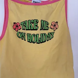 Princess Polly Take me on holiday crop top size 2 95% cotton thumbnail 2