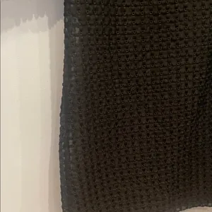 Black Textured Dress with Beaded and rhinestone Trim thumbnail 4