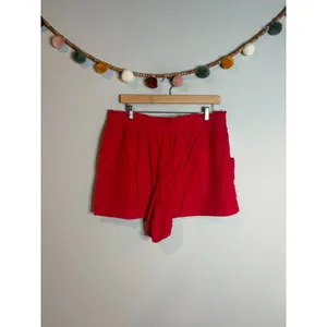 A New Day red linen blend shorts thumbnail 2