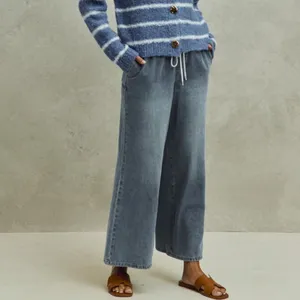 SO ME Mid Rise Elastic Waist Flare Denim‎ Jeans thumbnail 7