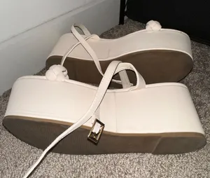 SheIn Cream Platform Wedges thumbnail 5