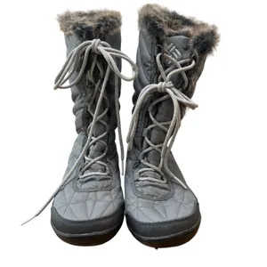 Columbia Women's Waterproof Winter Snow Boots‎ Faux Fur Lined Gray Size 10 thumbnail 5