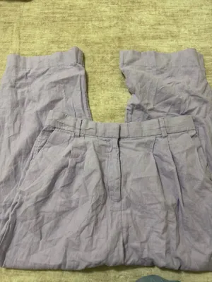 Abercrombie & fitch linen blend trousers size medium thumbnail 2