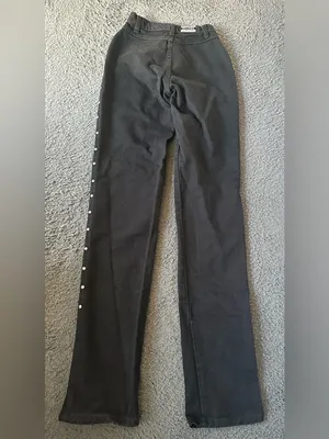 Vintage Rocky Mountain Jeans (Rockies) Black Studded High Rise 23x36 Long thumbnail 7