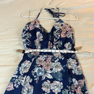 Parisian Works Pink and Blue Maxi Sundress Sleeveless Size 6‎ Tall US thumbnail 8
