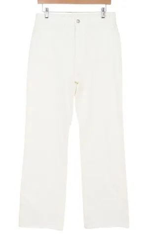 Madewell Jean Womens 28 The Cleo Straight White High Rise NW256 New thumbnail 1
