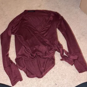 Abercrombie faux‎ wrap sweater small thumbnail 2