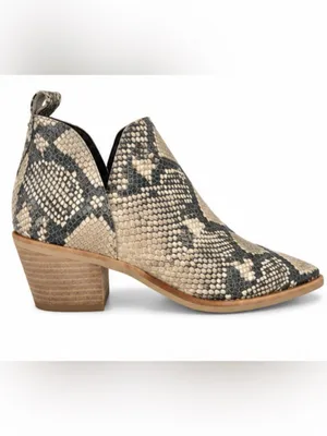 Dolce Vita Snakeskin Pointed Toe Cutout Ankle Booties Size 7.5 thumbnail 2