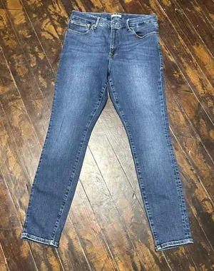 Good American distressed stretchy 12/31 good legs jeans thumbnail 1