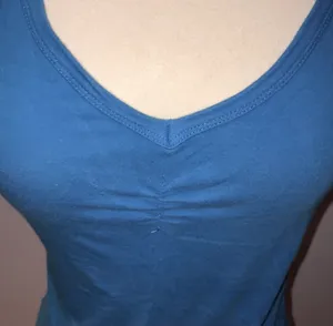 Forever 21 Vintage Y2K Blue V-neck Top thumbnail 4