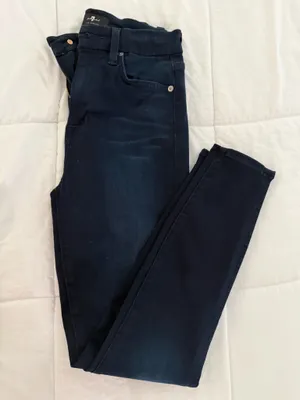 7 For All Mankind Dark Skinny Jeans thumbnail 5