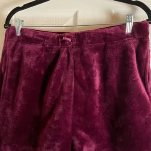 Angel Kiss Sherpa Loungewear Shorts Purple NWT Large thumbnail 5