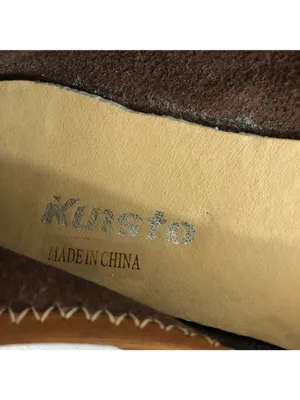 Kunsto Womens Ballet Flats Faux Leather Slip On Brown Size 240 US 6.5 thumbnail 6