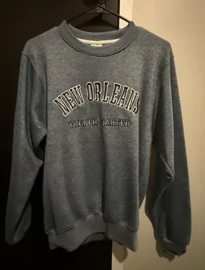 Vintage New Orleans Crewneck Blue thumbnail 1