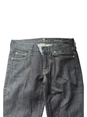 7 For All Mankind Dark Indigo Bootcut Jeans thumbnail 2