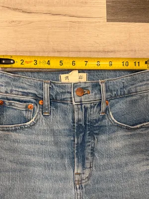 Madewell The Perfect Vintage Jean Womens Light Wash High Rise Straight Leg Sz 23 thumbnail 7