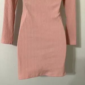 Yi Lhi Lian Pink Ribbed‎ Bodycon Glam Club Feminine Keyhole Neck Mini Dress S thumbnail 9