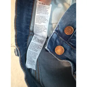Madewell 10‎ High-Rise Skinny Crop Jeans Womens 26 Button Fly Raw Hem Blue Denim thumbnail 6