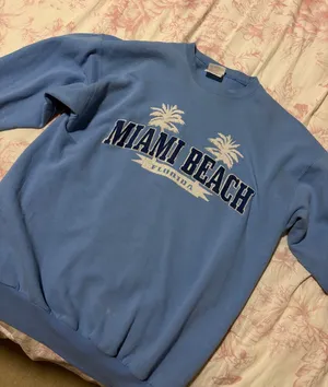 Miami beach sweatshirt Blue Size L thumbnail 1