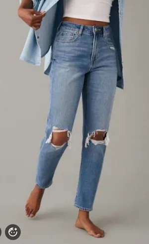 American Eagle Highest Rise Mom Jeans thumbnail 1