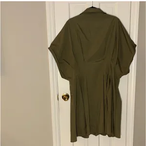 Cider Olive Green Button-Up Dress thumbnail 4