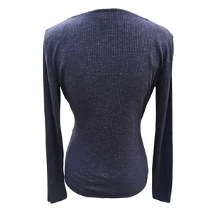 Rock‎ & Republic 53R Womens Purple Ribbed Faux Wrap Long Sleeve V-Neck Top Small thumbnail 5