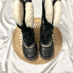 Sorel Joan of Arctic Holiday Leather Shearling Boots Black NL2392-010 Size 9 thumbnail 3
