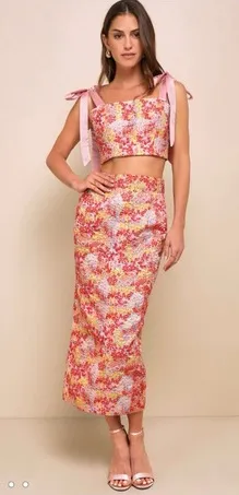 Lulu’s Two Piece Skirt Set size Medium thumbnail 1