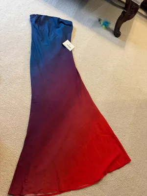 (Hello Molly) Reverse Clothing - Purple to Red Ombre Maxi Dress Size M Brand new with tag thumbnail 7