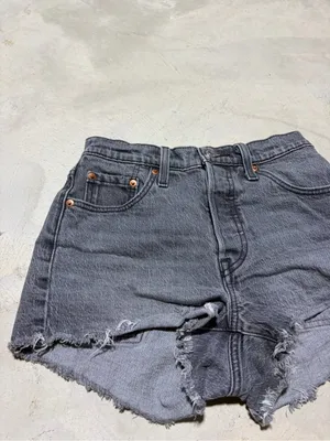Levi’s Distressed Women's Denim Shorts gray washed 25 thumbnail 2