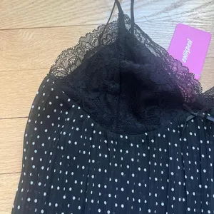 Edikted Black Lace Polka Dot Top thumbnail 2