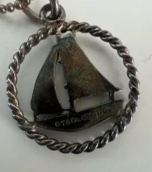 Tiffany & Co. Sailboat Pendant Necklace thumbnail 4