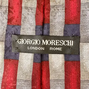 Giorgio Moreschi Men's Tie Geometry Silk Multicolor Classic Necktie Cravat acs thumbnail 9
