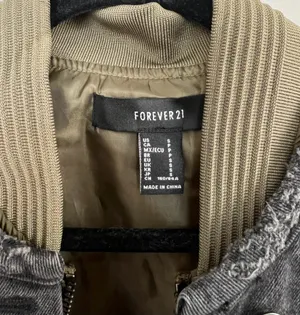 Mixed Fabric Oversized Distressed Jacket, size Small thumbnail 5