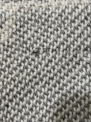 American Eagle Outfitters Women’s XS Knit Hoodie Sweater Gray White Pullover thumbnail 2