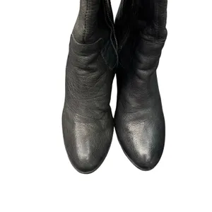 Kork-Ease Black Leather Wedge Boots Women’s 7.5 Side Zip Comfort thumbnail 5
