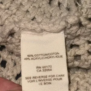Free People open crochet knit boho buttoned vest thumbnail 9