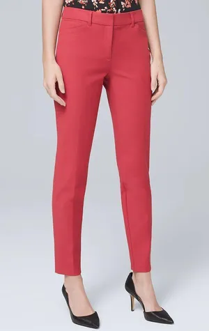 WHBM Comfort Stretch Slim Ankle Pants - Fire Quartz thumbnail 2