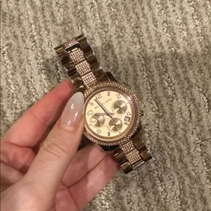 Michael Kors Rose Gold and Brown Timepiece thumbnail 2