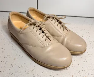 SAS Tripad Comfort Womens‎ 8.5 M Bone Beige Leather Oxford Walking Shoes thumbnail 1