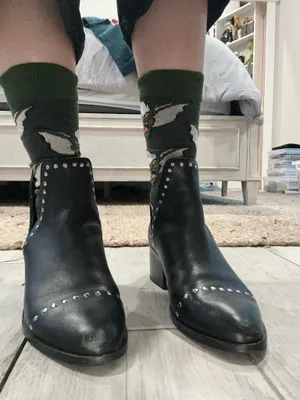 Steve Madden Booties Black Leather thumbnail 8