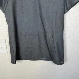 Figs Technical Collection Gray Scrub Top S style W18SW1001 short sleeve thumbnail 7