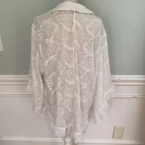 Majorelle Faria Kimono in White embroidery Large thumbnail 4